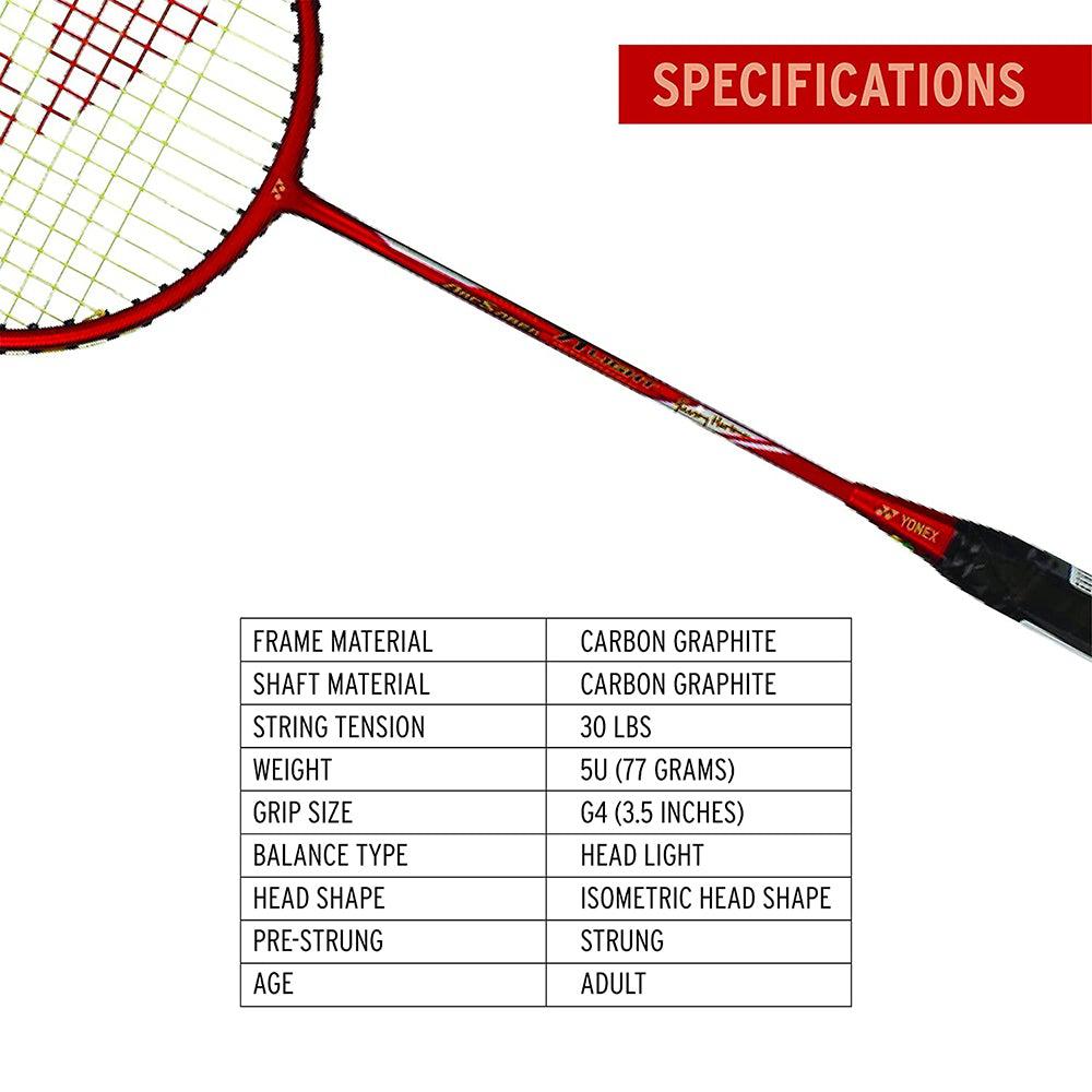Yonex Arcsaber 71 Light Badminton Racket - Red-Badminton Rackets-Pro Sports