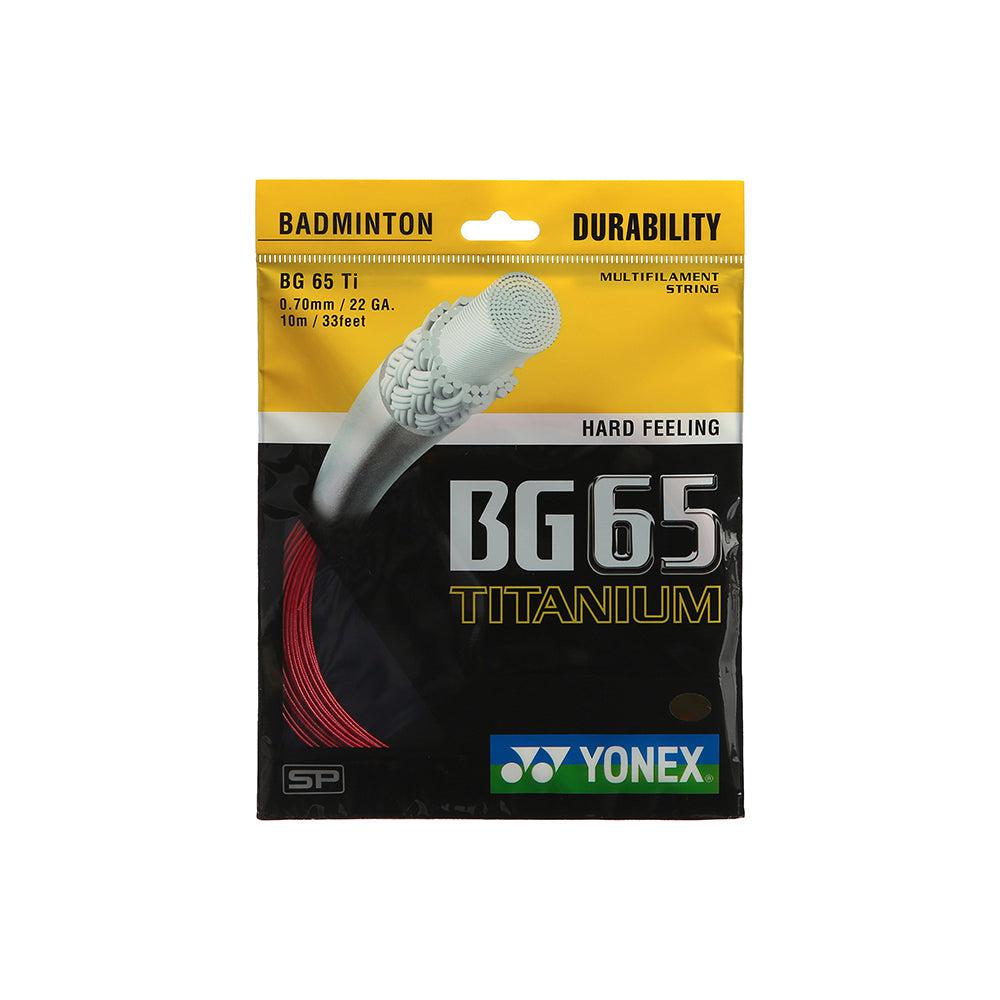 Yonex BG 65 Titanium String - Hard-Badminton Strings-Pro Sports