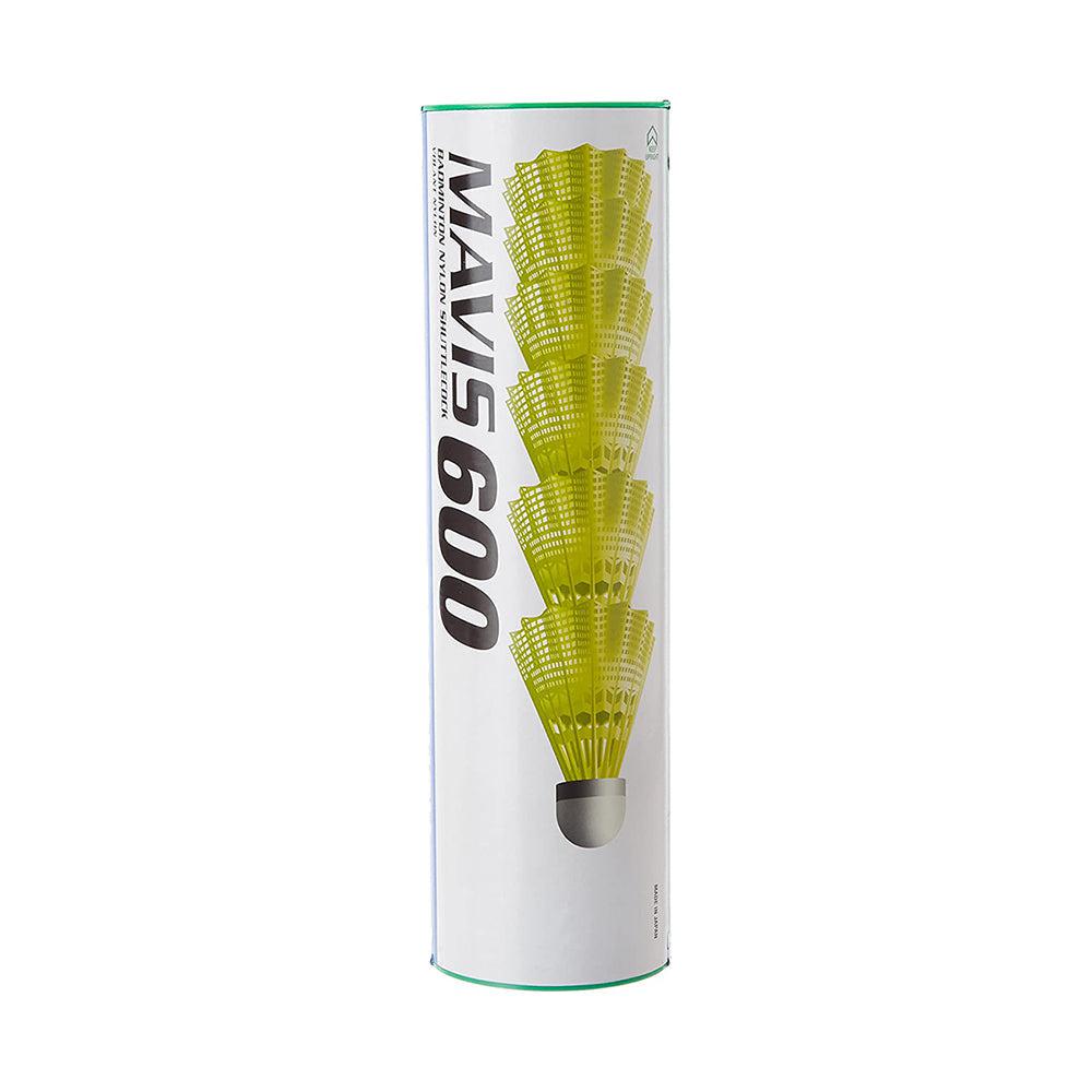 Yonex Mavis 600 Slow Speed (Green Strip) Nylon Shuttlecock - Yellow Box (10 Tubes)-Shuttlecocks-Pro Sports