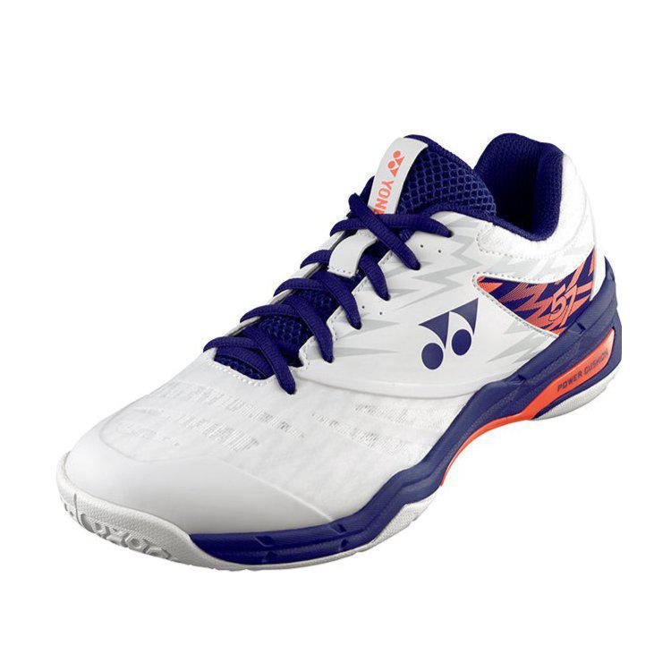 Yonex Power Cushion 57 - White/Neon Orange-Badminton Shoes-Pro Sports