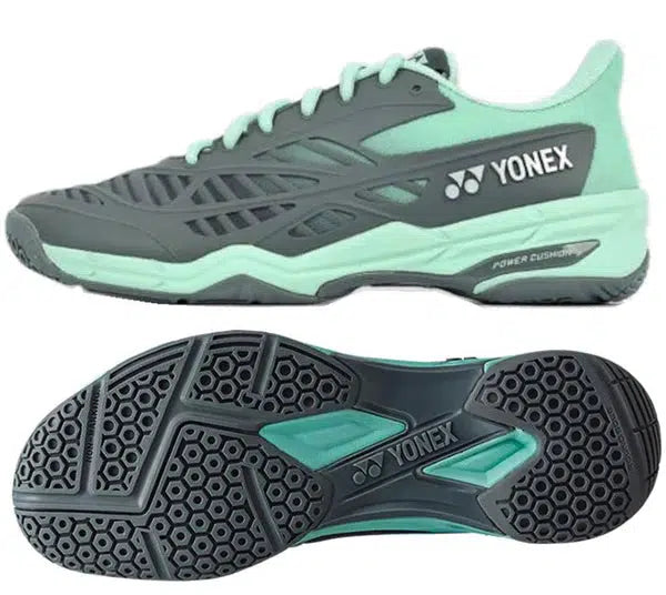 Yonex Power Cushion Cascade Drive Badminton Shoes - Grey Pale Green-Badminton Shoes-Pro Sports