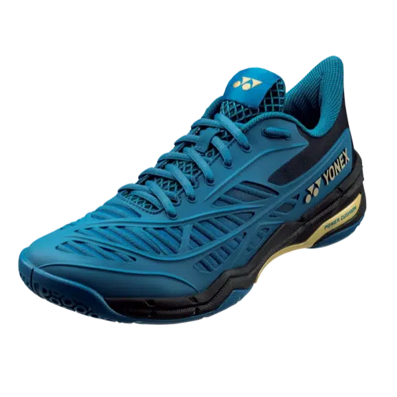 Yonex Power Cushion Cascade Drive Badminton Shoes - Teal Blue Gold-Badminton Shoes-Pro Sports