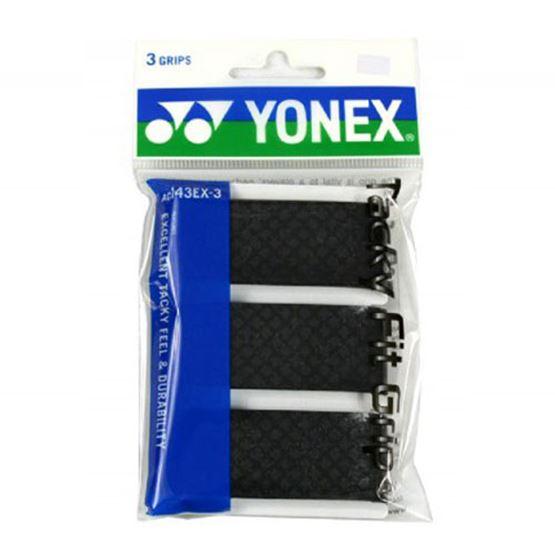 Yonex Tacky Fit Grip (3 wraps) - Black-Badminton Accessories-Pro Sports