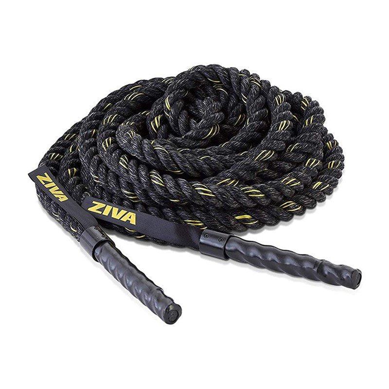 ZIVA Signature Battling Rope (3.8CM X 15.24M) / (1.5″ X 50′) 12 KG-Battling Rope-Pro Sports